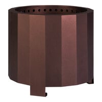 Flash Furniture Titus 19 1/2" Bronze Steel Portable Smokeless Fire Pit with Waterproof Cover