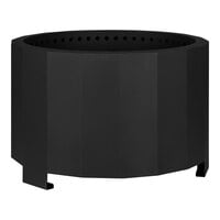 Flash Furniture Titus 27" Black Steel Portable Smokeless Fire Pit with Waterproof Cover