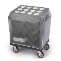 Cambro 14301 Vinyl Tray and Silver Cart Cover for TC1418
