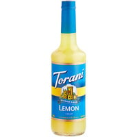 Torani Sugar-Free Lemon Flavoring / Fruit Syrup 750 mL Glass Bottle