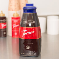 Torani 64 fl. oz. Sugar Free Dark Chocolate Flavoring Sauce