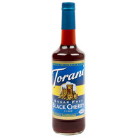 Torani 750 mL Sugar Free Black Cherry Flavoring / Fruit Syrup