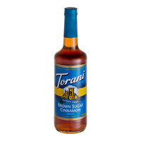 Torani Sugar-Free Brown Sugar Cinnamon Flavoring Syrup 750 mL Glass Bottle