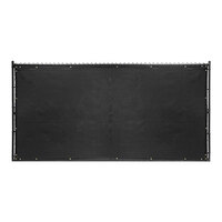FenceScreen 750 Series 8' x 50' Black Polypropylene Privacy Fence Screen 750-50-78BK
