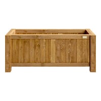 NatraHedge 44" x 15" Hampton Classic Cedar Finish Wooden Planter