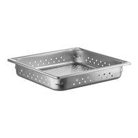 Vollrath 30123 Super Pan V® 2/3 Size 2 1/2" Deep Anti-Jam Perforated Stainless Steel Steam Table / Hotel Pan - 22 Gauge