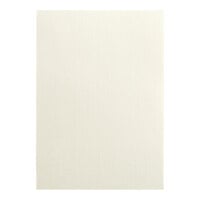 Choice 5" x 7" Heavy Weight 80 lb. Natural Linen Menu Paper - 100/Pack