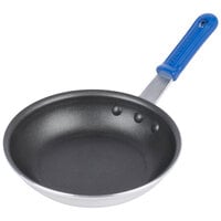 Vollrath T4007 Wear-Ever 7" Aluminum Non-Stick Fry Pan with SteelCoat x3 Coating and Blue Cool Handle