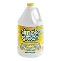 Simple Green 3010200614010 1 Gallon Lemon Scent Concentrated Industrial Cleaner and Degreaser - 6/Case