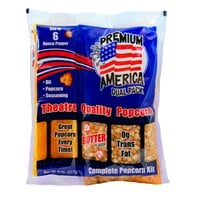 Great Western Premium America All-In-One Popcorn Kit for 6 oz. Popper - 36/Case