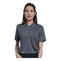 Uncommon Chef Women's Customizable Gray Short Sleeve Polo Shirt