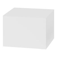 Cal-Mil Juno 14" x 14" x 11" White Metal Cube Display Stand