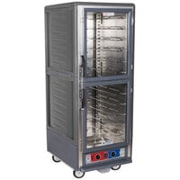 Metro C539-MDC-U-GY C5 3 Series Heated Holding and Proofing Cabinet with Clear Dutch Doors - Gray