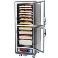 Metro C539-MDC-U-GY C5 3 Series Heated Holding and Proofing Cabinet with Clear Dutch Doors - Gray