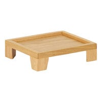 Cal-Mil Sydney 10" x 12" x 3" Oak Display Stand with Tapered Legs