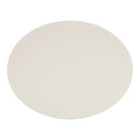 Cal-Mil Hand Thrown 14" x 11" Ivory Oval Melamine Platter