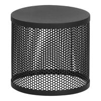 Cal-Mil Camden 7 1/2" x 7" Black Perforated Metal Round Display Stand