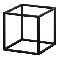 Cal-Mil Onyx 12" x 12" x 12" Black Metal Cube Display Riser