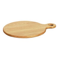 Cal-Mil Sydney 16" x 3/4" Oak Round Serving Board with Handle