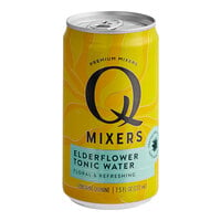 Q Mixers Elderflower Tonic Water Can 7.5 fl. oz. - 24/Case