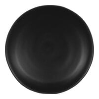 Cal-Mil Hand Thrown 7" Black Round Melamine Coupe Plate