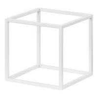 Cal-Mil Juno 12" x 12" x 12" White Metal Cube Display Riser