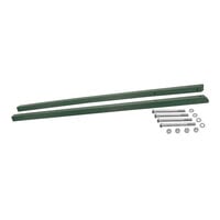 United Visual Products 4" x 4" x 10' Woodland Green Recycled Plastic Mounting Posts with Hardware