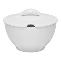 Schonwald Delight 6.4 oz. White Porcelain Sugar Bowl - 12/Case