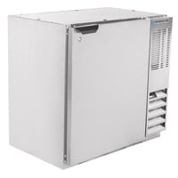Beverage-Air BB36HC-1-S 36 inch Stainless Steel Underbar Height Solid Door Back Bar Refrigerator