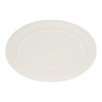 Schonwald Vibes 15" x 10 7/8" White Porcelain Oval Platter - 6/Case