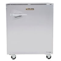 Traulsen UHT27-R-SB 27" Undercounter Refrigerator with Right Hinged Door and Stainless Steel Back
