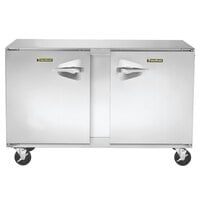 Traulsen UHT48-LR-SB 48 inch Undercounter Refrigerator with Left and Right Hinged Doors and Stainless Steel Back