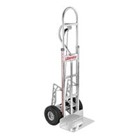 B&P Manufacturing Liberator 600 lb. Straight Back Hand Truck with Vertical-Grip Straight Loop Handle, 10" D5 Pneumatic Wheels, Braking System, and Stair Climbers A8-B2-C6-D5-E1EB-BDC