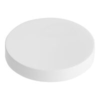 89/400 Smooth White Lid with Foam Liner - 370/Case