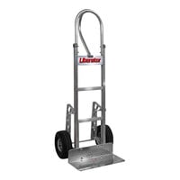 B&P Manufacturing Liberator 600 lb. Straight Back Hand Truck with Vertical-Grip Straight Loop Handle, 10" D6SS Wheels, and Stair Climbers A7-B1-C6-D6SS-E1E