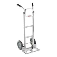 B&P Manufacturing Liberator 500 lb. Straight Back Hand Truck with Double-Grip U-Brace Handle and 10" D15 Wheels A11-B10-CA2-D15