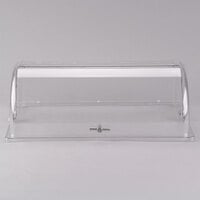 Tablecraft PC1 Rectangular Polycarbonate Roll Top Lid - 21 1/2" x 13 1/4" x 7 1/2"