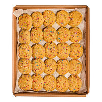 Root Nine Baking Co. Preformed Vegan Birthday Cake Cookie Dough 2 oz. - 175/Case