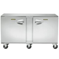 Traulsen ULT60-LR-SB 60" Undercounter Freezer with Left and Right Hinged Doors and Stainless Steel Back