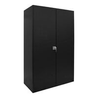 Valley Craft 14 Gauge 48" x 24" x 78" Black Steel Deluxe Electronic Locking Storage Cabinet F89356BK