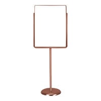 United Visual Products 22" x 28" Bronze Single-Sided Pedestal Sign Holder