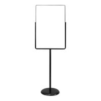 United Visual Products 24" x 36" Black Single-Sided Pedestal Sign Holder
