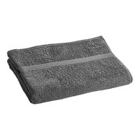 Oxford Imperiale 32" x 66" Charcoal Gray 100% Ringspun Cotton Pool Towel 18 lb.