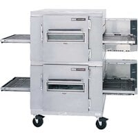 Lincoln Impinger I 1400 Series FastBake Liquid Propane Double Stacked Conveyor Oven, Right to Left Operation - 240,000 BTU