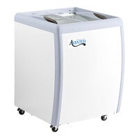 Avantco DFF6-HCL 26 3/16" Customizable Vinyl Flat Top Display Ice Cream Freezer