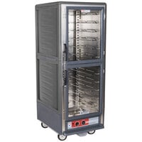 Metro C539-HDC-U-GY C5 3 Series Heated Holding Cabinet with Clear Dutch Doors - Gray