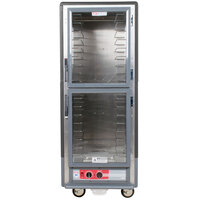 Metro C539-HDC-L-GY C5 3 Series Heated Holding Cabinet with Clear Dutch Doors - Gray