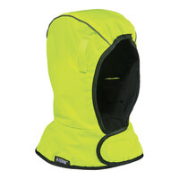 Ergodyne N-Ferno 6842 Hi-Vis Lime 2-Layer Shoulder-Length Winter Hard Hat Liner with Fleece Lining 16841