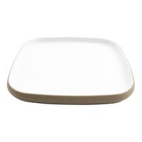 cheforward by GET Hatch 10 1/2" Square Touch of Honey Melamine Plate - 12/Case