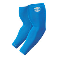 Ergodyne Chill-Its 6690 Blue Performance Knit Evaporative Cooling Arm Sleeves 12186 - 2X
